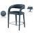 Sylvester Fully Upholstered Faux Leather Counter Stool
