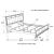 Barzini Leatherette/Wood Panel Bed