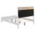 Barzini Leatherette/Wood Panel Bed