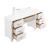 Barzini 7-drawer Vanity Desk w/Lighted Mirror