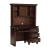 Meghan Wood/Wood Veneer Writing Desk w/ Hutch