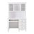 Meghan Wood/Wood Veneer Writing Desk w/ Hutch