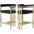 Marcello Velvet Counter Stool with Brushed Brass Frame