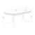 Retro Oval Dining Table with Chrome Base