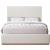 Monaco Boucle Fabric Queen Size Bed