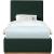 Monaco Boucle Fabric Twin Size Bed