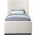 Oliver Boucle Fabric Twin Size Bed