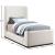 Oliver Boucle Fabric Twin Size Bed