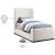Oliver Boucle Fabric Twin Size Bed