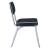 Retro Open Back Leatherette Side Chairs with Chromed Base