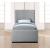 Oliver Boucle Fabric Twin Size Bed