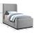 Oliver Boucle Fabric Twin Size Bed