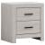 Brantford 3D Paper Veneer Nightstand w/2 Drawers