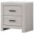 Brantford 3D Paper Veneer Nightstand w/2 Drawers