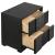 Blacktoft Wood Nightstand w/2 Drawers