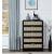 Sage 5-Drawer Wood Chest with Natural Cane Drawer Front