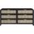 Sage 6-Drawer Wood Dresser with Natural Cane Drawer Front