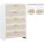 Sage 5-Drawer Wood Chest with Natural Cane Drawer Front