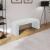 Arc Faux Leather Bench