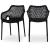 Mykonos Outdoor Patio Polypropylene Plastic Dining Arm Chair