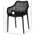Mykonos Outdoor Patio Polypropylene Plastic Dining Arm Chair