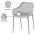 Mykonos Outdoor Patio Polypropylene Plastic Dining Arm Chair