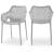 Mykonos Outdoor Patio Polypropylene Plastic Dining Arm Chair