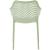 Mykonos Outdoor Patio Polypropylene Plastic Dining Arm Chair