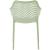 Mykonos Outdoor Patio Polypropylene Plastic Dining Arm Chair