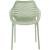 Mykonos Outdoor Patio Polypropylene Plastic Dining Arm Chair