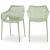 Mykonos Outdoor Patio Polypropylene Plastic Dining Arm Chair