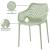 Mykonos Outdoor Patio Polypropylene Plastic Dining Arm Chair