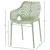Mykonos Outdoor Patio Polypropylene Plastic Dining Arm Chair