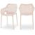 Mykonos Outdoor Patio Polypropylene Plastic Dining Arm Chair