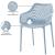 Mykonos Outdoor Patio Polypropylene Plastic Dining Arm Chair