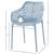 Mykonos Outdoor Patio Polypropylene Plastic Dining Arm Chair