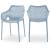 Mykonos Outdoor Patio Polypropylene Plastic Dining Arm Chair