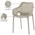 Mykonos Outdoor Patio Polypropylene Plastic Dining Arm Chair