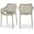 Mykonos Outdoor Patio Polypropylene Plastic Dining Arm Chair