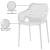Mykonos Outdoor Patio Polypropylene Plastic Dining Arm Chair