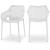 Mykonos Outdoor Patio Polypropylene Plastic Dining Arm Chair