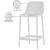 Mykonos Outdoor Patio Polypropylene Plastic Stools
