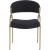 Privet Linen Dining Chair with Brushed Brass Base