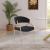 Privet Linen Dining Chair with Brushed Brass Base