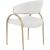 Privet Linen Dining Chair with Brushed Brass Base