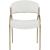 Privet Linen Dining Chair with Brushed Brass Base