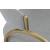 Privet Linen Dining Chair with Brushed Brass Base