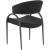 Privet Linen Dining Chair with Matte Black Base