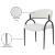 Privet Linen Dining Chair with Matte Black Base