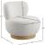 Calais Boucle Fabric Accent Chair with Natural White Oak Veneer Base